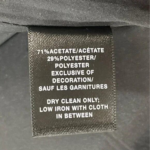 Lafayette 148 Black Womens Blazer 3/4 Sleeve Single-Button Size 14